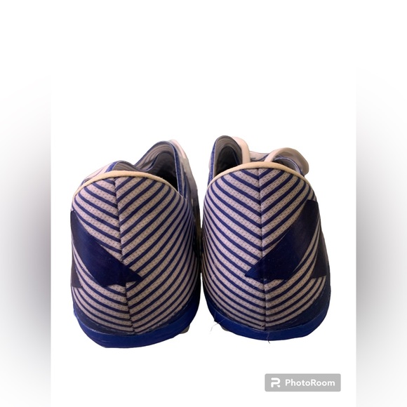 NWT Adidas Nemiziz 19.2 FG Soccer Cleats Color: White/ Royal Blue Men’s Size 12 - Picture 7 of 11